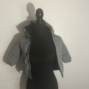 Mango Kids Gray Puffer Jacket